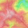 Topografische kaart Baraque de Fraiture, hoogte, reliëf