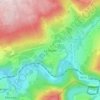 Topografische kaart La Gleize, hoogte, reliëf
