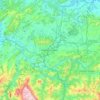 Topografische kaart Oviedo, reliëfkaart, hoogtekaart