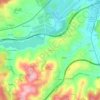 Topografische kaart Trubia, reliëfkaart, hoogtekaart