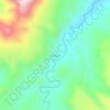 Topografische kaart Kringa, hoogte, reliëf