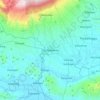 Topografische kaart Purwokerto, hoogte, reliëf