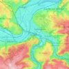 Topografische kaart Angleur, hoogte, reliëf