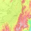Topografische kaart Bogota, hoogte, reliëf