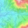 Topografische kaart Erratzu, reliëfkaart, hoogtekaart