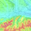 Topografische kaart Požega, reliëfkaart, hoogtekaart