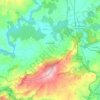 Topografische kaart Páramo, reliëfkaart, hoogtekaart