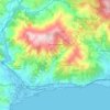 Topografische kaart Santa Marina, reliëfkaart, hoogtekaart