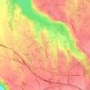 Topografische kaart Luquet, hoogte, reliëf