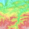 Topografische kaart Wellin, hoogte, reliëf