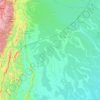 Topografische kaart Río Pastaza, reliëfkaart, hoogtekaart