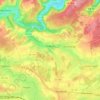 Topografische kaart Koerich, hoogte, reliëf