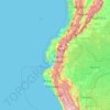 Topografische kaart Ecuador, reliëfkaart, hoogtekaart