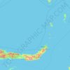 Topografische kaart Noord-Celebes, hoogte, reliëf