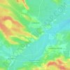 Topografische kaart La Redorte, hoogte, reliëf