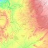 Topografische kaart Bomet, hoogte, reliëf