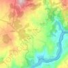 Topografische kaart Coles, reliëfkaart, hoogtekaart