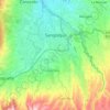 Topografische kaart Sangolquí, reliëfkaart, hoogtekaart