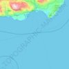 Topografische kaart Almería, hoogte, reliëf