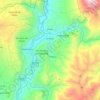 Topografische kaart El Altar, reliëfkaart, hoogtekaart