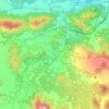 Topografische kaart Olot, reliëfkaart, hoogtekaart