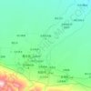 Topografische kaart Hotan, reliëfkaart, hoogtekaart