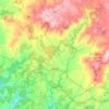Topografische kaart Melide, reliëfkaart, hoogtekaart