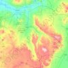 Topografische kaart Ürgüp, hoogte, reliëf