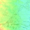 Topografische kaart Lomas de Sargentillo, reliëfkaart, hoogtekaart