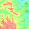 Topografische kaart La Sauvetat, hoogte, reliëf