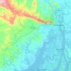 Topografische kaart Guayaquil, reliëfkaart, hoogtekaart
