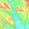 Topografische kaart Falces, reliëfkaart, hoogtekaart