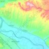 Topografische kaart Fustiñana, reliëfkaart, hoogtekaart