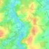 Topografische kaart Mettekoven, hoogte, reliëf