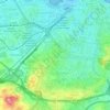 Topografische kaart Distrito Sur, reliëfkaart, hoogtekaart