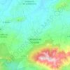 Topografische kaart Alhaurín el Grande, hoogte, reliëf