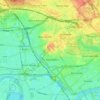 Topografische kaart Londen, hoogte, reliëf