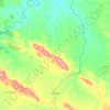 Topografische kaart Valsequillo, hoogte, reliëf