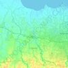 Topografische kaart Tangerang, hoogte, reliëf
