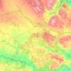 Topografische kaart Requena, hoogte, reliëf