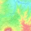 Topografische kaart Ibarra, reliëfkaart, hoogtekaart