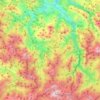 Topografische kaart Ponga, reliëfkaart, hoogtekaart