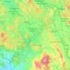 Topografische kaart Siena, reliëfkaart, hoogtekaart