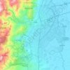 Topografische kaart Perímetro Urbano Santiago de Cali, hoogte, reliëf