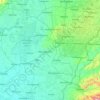 Topografische kaart Hajdú-Bihar megye, hoogte, reliëf