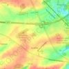 Topografische kaart Suarlée, hoogte, reliëf