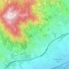 Topografische kaart Premià de Dalt, reliëfkaart, hoogtekaart