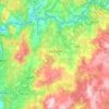 Topografische kaart A Estrada, reliëfkaart, hoogtekaart