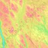 Topografische kaart Hedmark, reliëfkaart, hoogtekaart