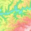 Topografische kaart Ambialet, hoogte, reliëf